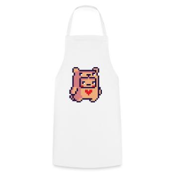 Pixel - Cooking Apron - white - Front - AI Model Male 185 dark (185cm)