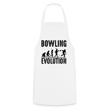 Bowling - Tablier de cuisine - blanc - Devant - AI Model Male 185 dark (185cm)