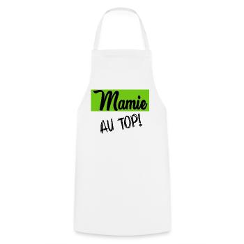 OMA. MUTTERTAG. ALLES GUTE ZUM OMA-TAG. ICH LIEBE DICH - Kochschürze - Weiß - Vorne - AI Model Male 185 dark (185cm)