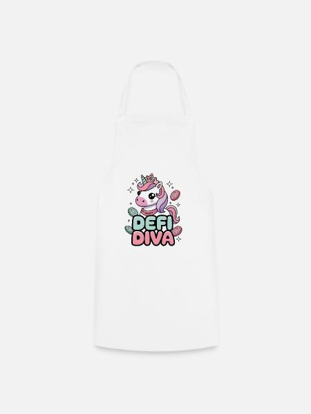 Defi Diva - Kochschürze - Weiß
