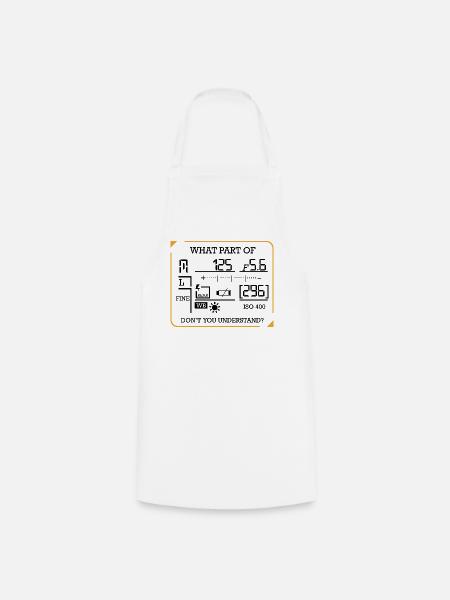 Photography Funny Sayings Photographers Gift - Cooking Apron - white