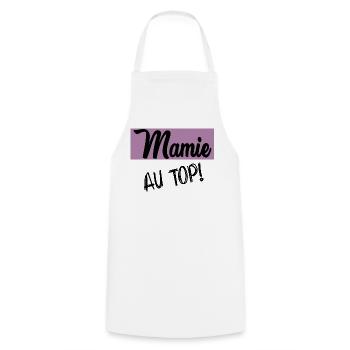 BONNE FÊTE MAMIE - Tablier de cuisine - blanc - Devant - AI Model Male 185 dark (185cm)