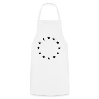 Star Circle Logo - Kochschürze - Weiß - Vorne - AI Model Male 185 dark (185cm)