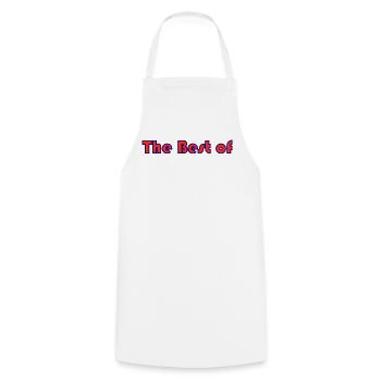 MOM. MOTHERS' DAY. HAPPY BIRTHDAY MOM. I LOVE YOU - Cooking Apron - white - Front - AI Model Male 185 dark (185cm)