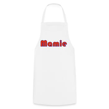 MAMA. MUTTERTAG. SCHÖNEN MUTTERTAG. ICH LIEBE DICH - Kochschürze - Weiß - Vorne - AI Model Male 185 dark (185cm)