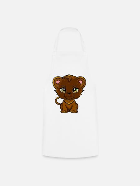 lionceau - Tablier de cuisine - blanc