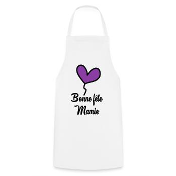BONNE FÊTE MAMIE - Tablier de cuisine - blanc - Devant - AI Model Male 185 dark (185cm)