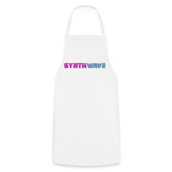 Synthwave - Cooking Apron - white - Front - AI Model Male 185 dark (185cm)