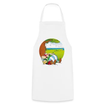 Astérix & Obélix Font Une Sieste - Tablier de cuisine - blanc - Devant - AI Model Male 185 dark (185cm)