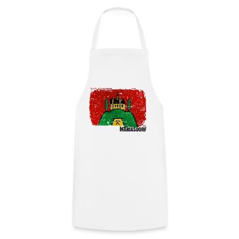 the market town of Mariasdorf in southern Burgenland - Cooking Apron - white - Front - AI Model Male 185 dark (185cm)