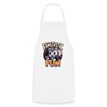 Fangtastic Fun - Cooking Apron - white - Front - AI Model Male 185 dark (185cm)