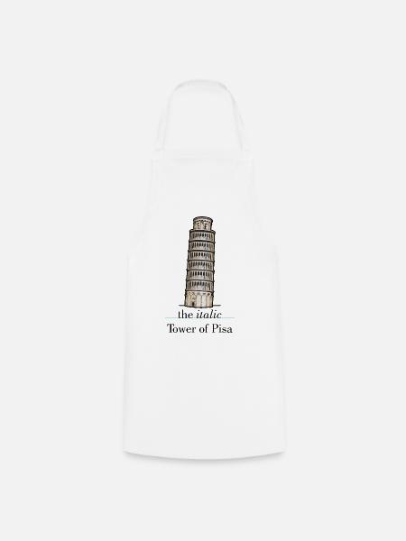 the italic Tower - Kochschürze - Weiß