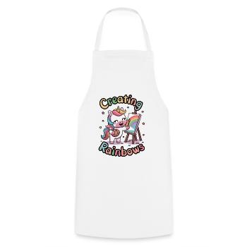Creating Rainbows - Cooking Apron - white - Front - AI Model Male 185 dark (185cm)