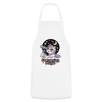 Stargazing Magic - Cooking Apron - white - Front - AI Model Male 185 dark (185cm)