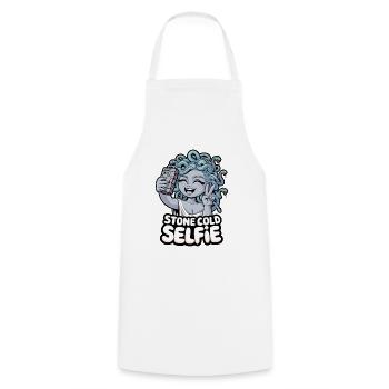 Eiskaltes Selfie - Kochschürze - Weiß - Vorne - AI Model Male 185 dark (185cm)