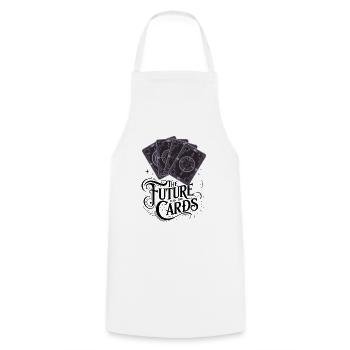 The Future Is In The Cards - Cooking Apron - white - Front - AI Model Male 185 dark (185cm)