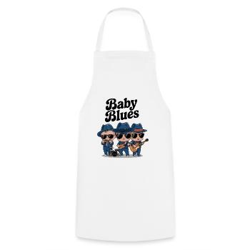 Baby Blues - Cooking Apron - white - Front - AI Model Male 185 dark (185cm)