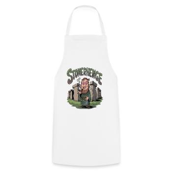 Stonerhenge - Cooking Apron - white - Front - AI Model Male 185 dark (185cm)