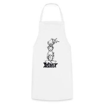 Asterix & Obelix - Asterix Modell - Kochschürze - Weiß - Vorne - AI Model Male 185 dark (185cm)
