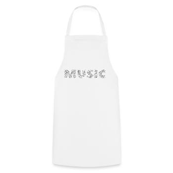 MUSIC aus Noten – Für echte Musikfans - Kochschürze - Weiß - Vorne - AI Model Male 185 dark (185cm)