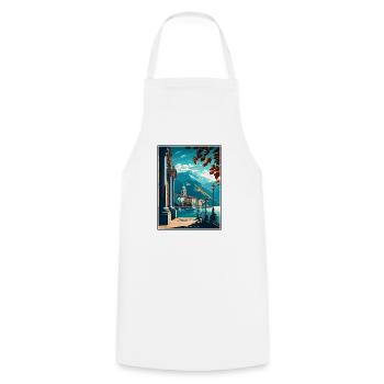 Locarno Schweiz Vintage Reiseposter Souvenir - Kochschürze - Weiß - Vorne - AI Model Male 185 dark (185cm)