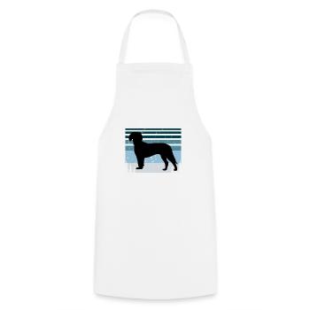 Deutsche Bracke Dog Love Silhouette Vintage Sonnenuntergang - Kochschürze - Weiß - Vorne - AI Model Male 185 dark (185cm)