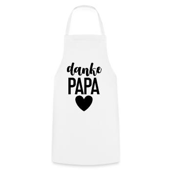 Danke Papa Bester Vater Opa Vatertag Motiv/Design - Kochschürze - Weiß - Vorne - AI Model Male 185 dark (185cm)