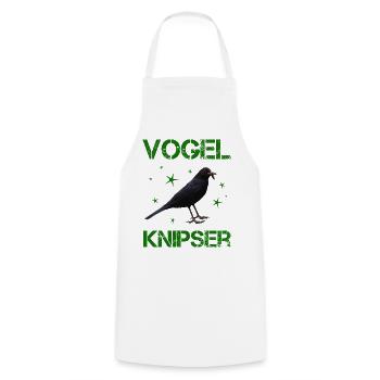 Vogelknipser Vogelfotograf Ornithologe - Kochschürze - Weiß - Vorne - AI Model Male 185 dark (185cm)