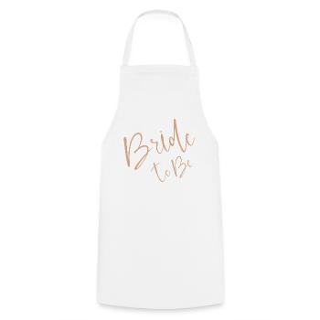 Bride to be - Kochschürze - Weiß - Vorne - AI Model Male 185 dark (185cm)