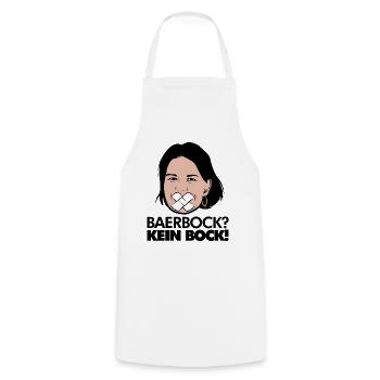 Annalena Baerbock Politik Grüne Kein Bock Wahlen - Kochschürze - Weiß - Vorne - AI Model Male 185 dark (185cm)