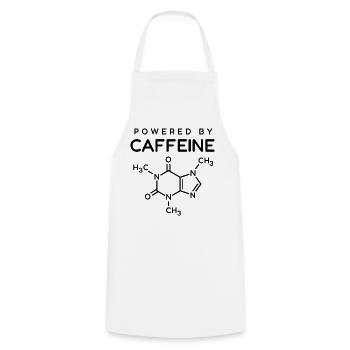 Angetrieben von Koffein-Chemikalieformel - Kochschürze - Weiß - Vorne - AI Model Male 185 dark (185cm)
