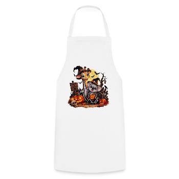 Giraffen- und Koala-Halloween-Skelette - Kochschürze - Weiß - Vorne - AI Model Male 185 dark (185cm)