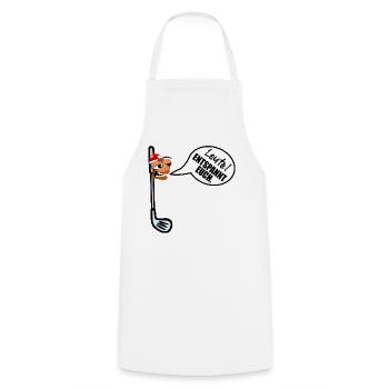 Weihnachten Golfschläger Weihnachtsstress - Kochschürze - Weiß - Vorne - AI Model Male 185 dark (185cm)