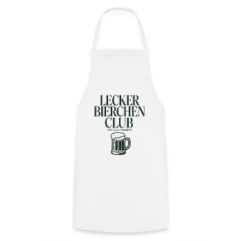 Lecker Bierchen Club - Kochschürze - Weiß - Vorne - AI Model Male 185 dark (185cm)