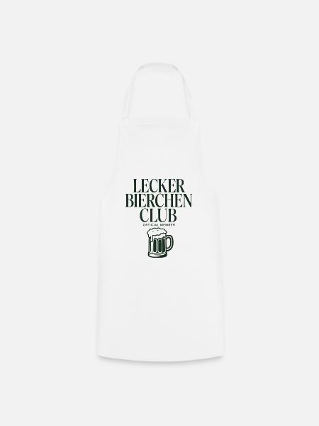 Lecker Bierchen Club - Kochschürze - Weiß