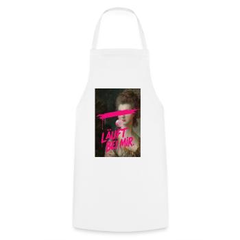 Läuft Bei Mir Neon Graffiti - Kochschürze - Weiß - Vorne - AI Model Male 185 dark (185cm)
