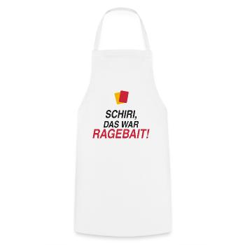 Schiri, das war Ragebait! - Kochschürze - Weiß - Vorne - AI Model Male 185 dark (185cm)