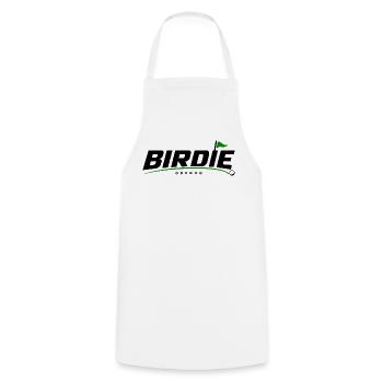 ODDROO Birdie – Golfball & Fahne - Kochschürze - Weiß - Vorne - AI Model Male 185 dark (185cm)