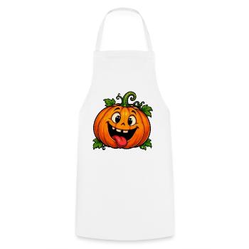 Kürbis Cartoon Halloween - Kochschürze - Weiß - Vorne - AI Model Male 185 dark (185cm)
