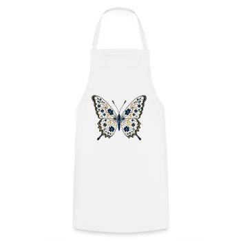Botanical Butterfly - Kochschürze - Weiß - Vorne - AI Model Male 185 dark (185cm)