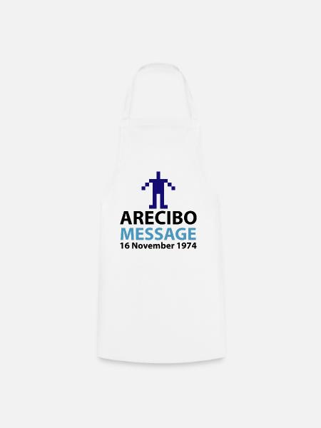 Pixel Avatar Nachricht Logo Arecibo - Kochschürze - Weiß
