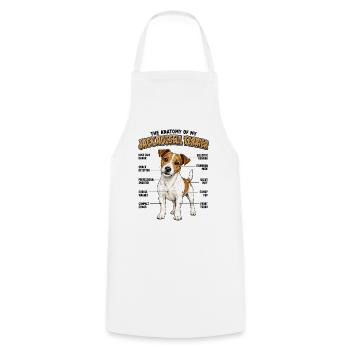 Jack Russell Terrier Hundebesitzer T Jack Russell  - Kochschürze - Weiß - Vorne - AI Model Male 185 dark (185cm)