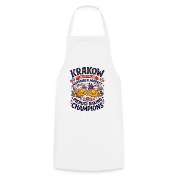Krakow Lesser Poland Pierogi Baking Champions - Kochschürze - Weiß - Vorne - AI Model Male 185 dark (185cm)