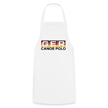 Deutschland - GER - Kanu Polo - Germany - paddeln - Kochschürze - Weiß - Vorne - AI Model Male 185 dark (185cm)