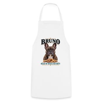  Bruno Head Of Snack Security Französische - Kochschürze - Weiß - Vorne - AI Model Male 185 dark (185cm)