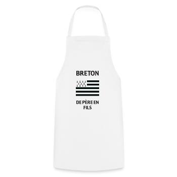 Breton De Pere En Son T-Shirt-Geschenk-Humor - Kochschürze - Weiß - Vorne - AI Model Male 185 dark (185cm)
