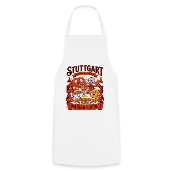 Baden Stuttgart Swabian Foodies Festive Holiday - Kochschürze - Weiß - Vorne - AI Model Male 185 dark (185cm)