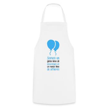Wir sind ein Ballon voller Gefühle - Kochschürze - Weiß - Vorne - AI Model Male 185 dark (185cm)