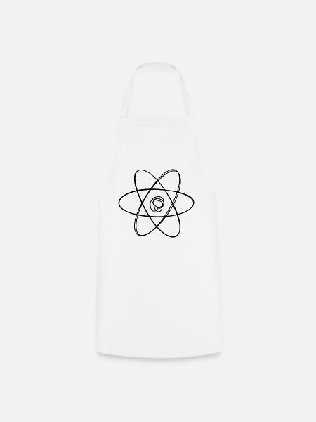Atom handgezeichnet - Kochschürze - Weiß