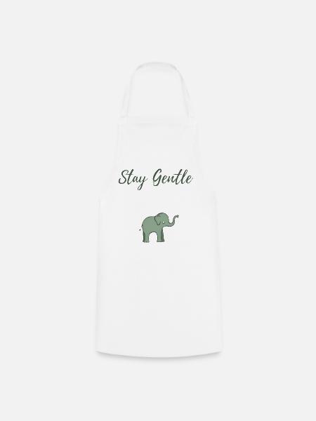 Elefant Sanftheit Design - Kochschürze - Weiß
